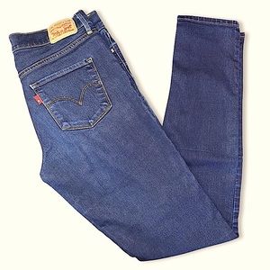 LEVI’S 311 Shaping Skinny 6 long Dark Wash -Marine Offbeat 28 X 34 Official EUC